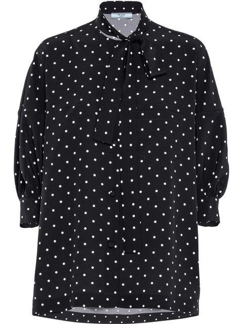 Prada polka-dot blouse - Black - zdjęcie produktu nr 1