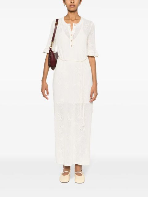 Zadig&Voltaire Salmy Wings pointelle-knit dress - Neutrals - zdjęcie produktu nr 2