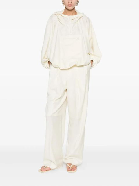 Aya Muse pocket-detail hoodie - Neutrals