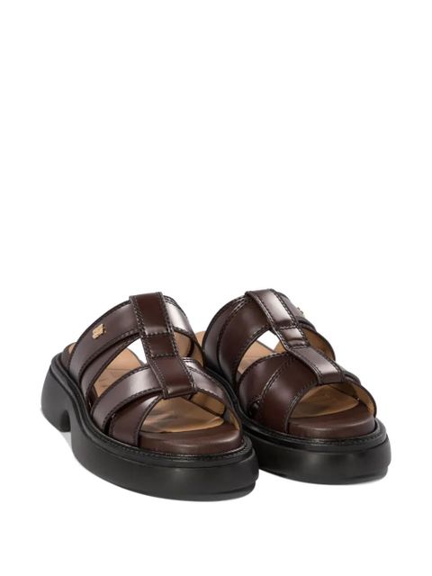 GANNI leather sandals - Brown - zdjęcie produktu nr 2
