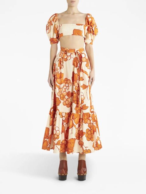 ETRO Gonna graphic-print skirt - Orange - zdjęcie produktu nr 2
