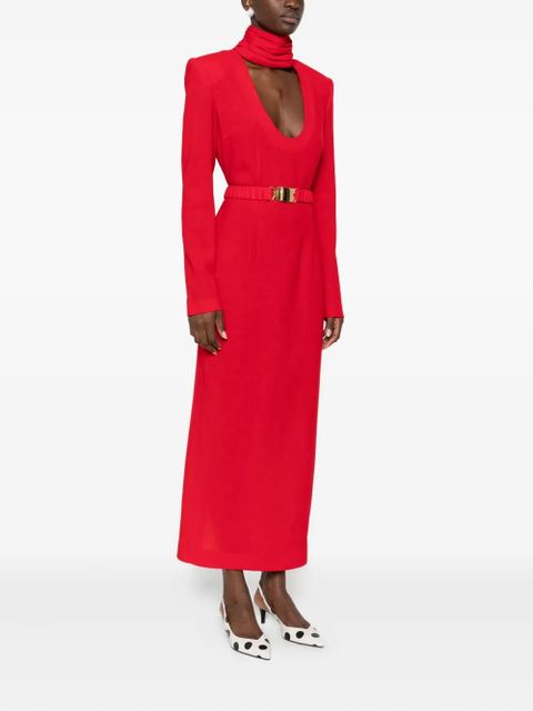 Rowen Rose belted maxi dress - Red