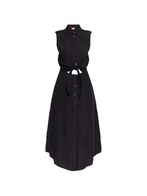 Diesel button-tie dress - Black - zdjęcie produktu nr 1