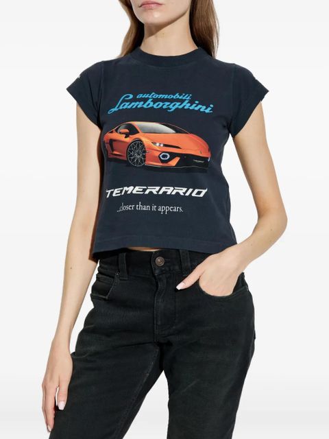 Balenciaga Lamborghini car-print T-shirt - Black