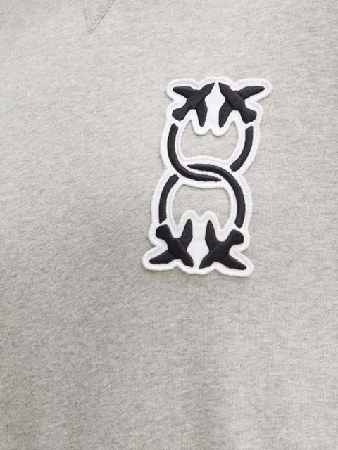 PINKO logo-patch sweatshirt - Grey