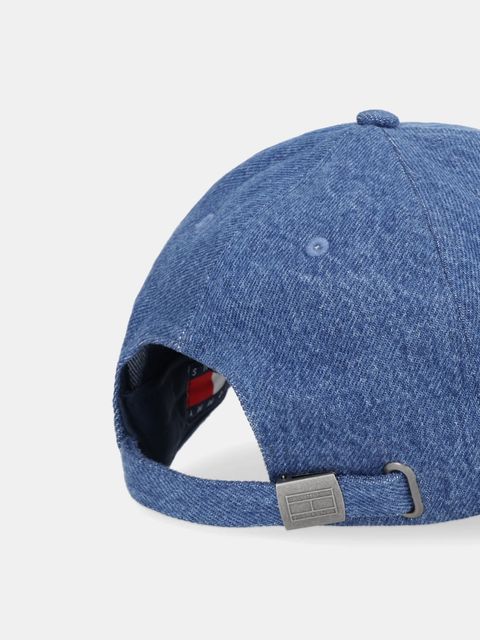 Tommy Jeans czapka z daszkiem jeansowa kolor granatowy AW0AW18208 - zdjęcie produktu nr 2