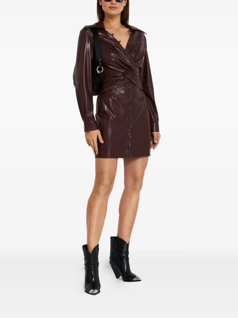 Nanushka Marto draped mini dress - Brown - zdjęcie produktu nr 2