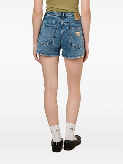 American Vintage Joybird frayed shorts - Blue