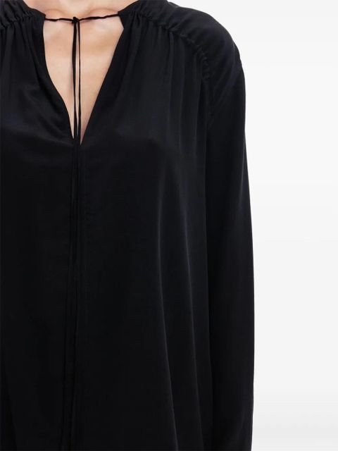 Victoria Beckham gathered-detail blouse - Black