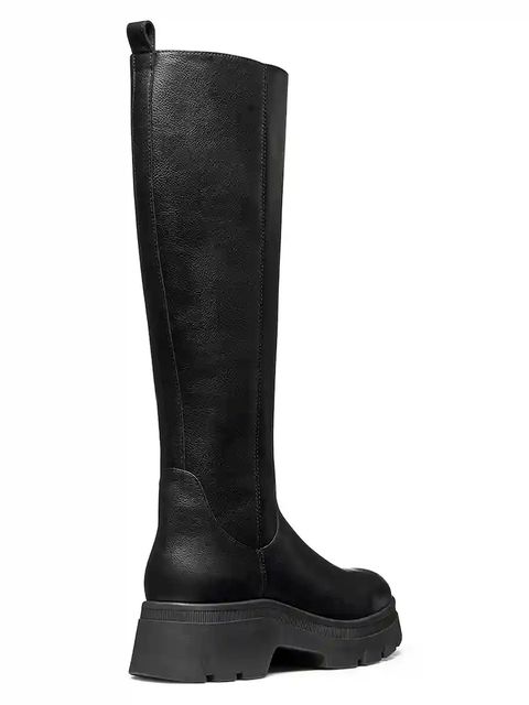 Geox kowbojki skórzane D PLUETTE damskie kolor czarny na płaskim obcasie D565ME 05446 C9999 - zdjęcie produktu nr 2