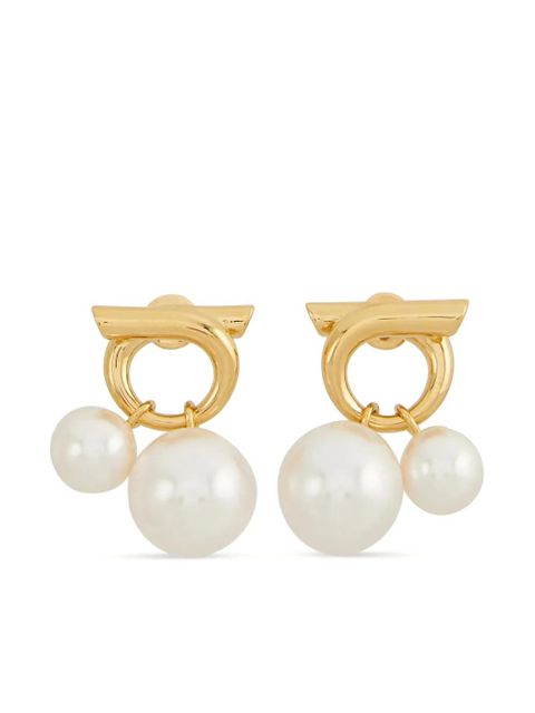 Ferragamo faux-pearl embellished earrings - Gold - zdjęcie produktu nr 1
