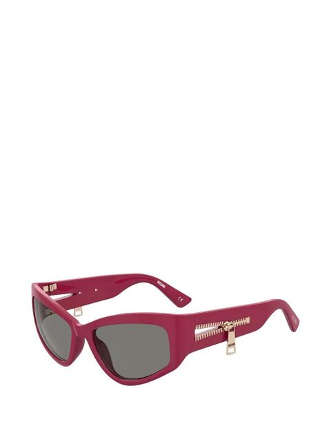 Moschino cat-eye zip sunglasses - Red - zdjęcie produktu nr 2