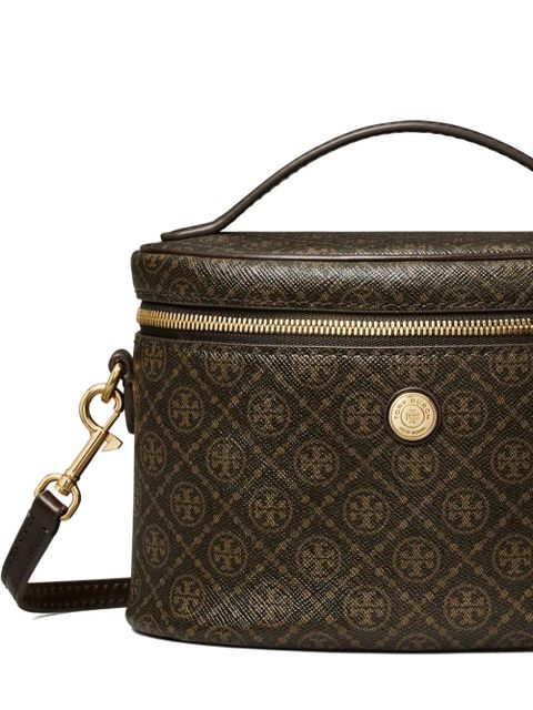 Tory Burch monogram coated vanity mini bag - Brown
