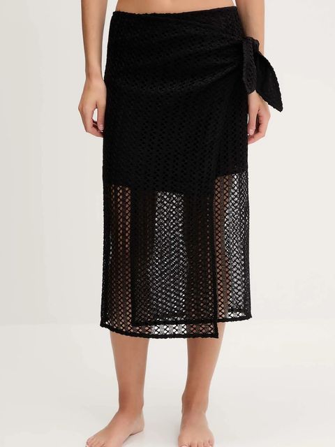 Sisley spódnica kąpielowa kolor czarny 60FSW800Q