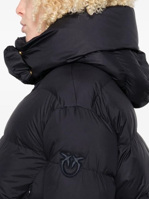 PINKO quilted high-neck puffer jacket - Blue