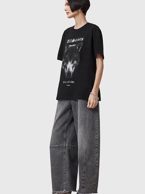 AllSaints t-shirt bawełniany DAWN damskie kolor czarny W016JC
