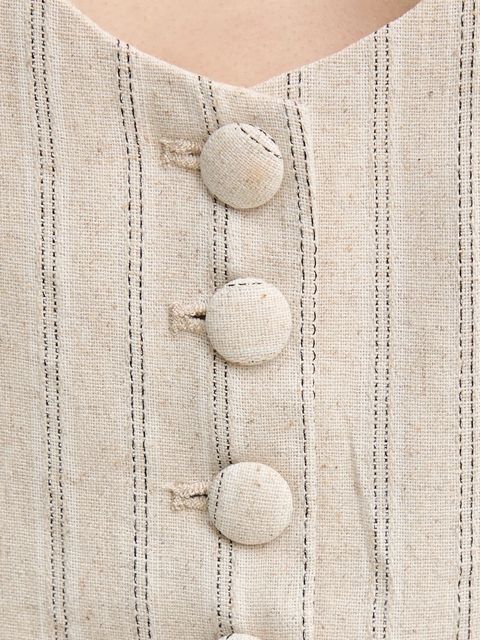 Hoss Intropia kamizelka z domieszką lnu