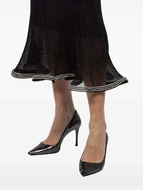 Simkhai ruffled midi skirt - Black
