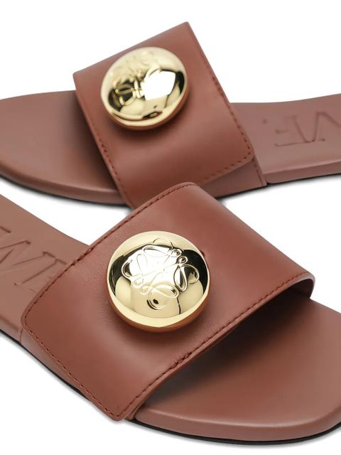 LOEWE open-toe slides - Brown