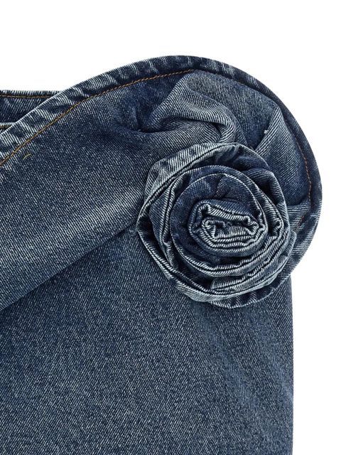 Magda Butrym draped floral mini skirt - Blue - zdjęcie produktu nr 2