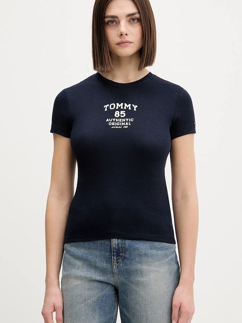 Tommy Jeans t-shirt damski kolor granatowy DW0DW21849 - zdjęcie produktu nr 1