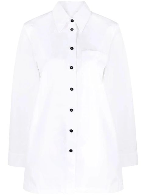 Jil Sander long-sleeved patch pocket shirt - White - zdjęcie produktu nr 1