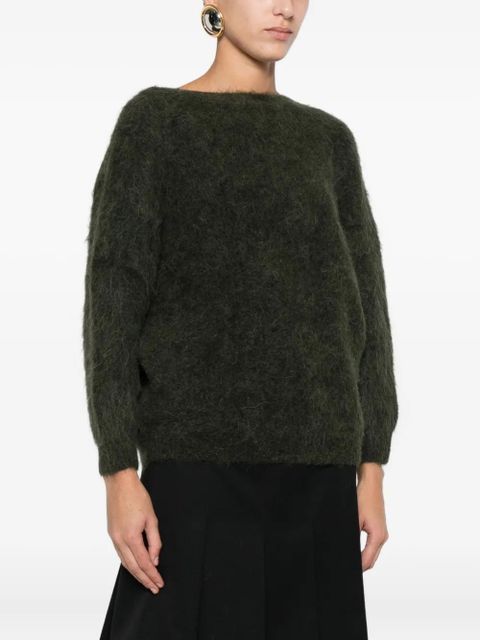 Ba&Sh Fill brushed-effect jumper - Green