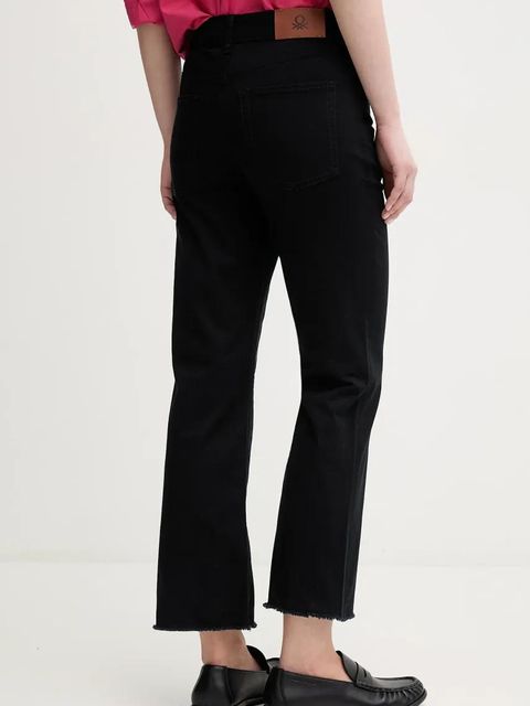 United Colors of Benetton jeansy damskie kolor czarny - zdjęcie produktu nr 2