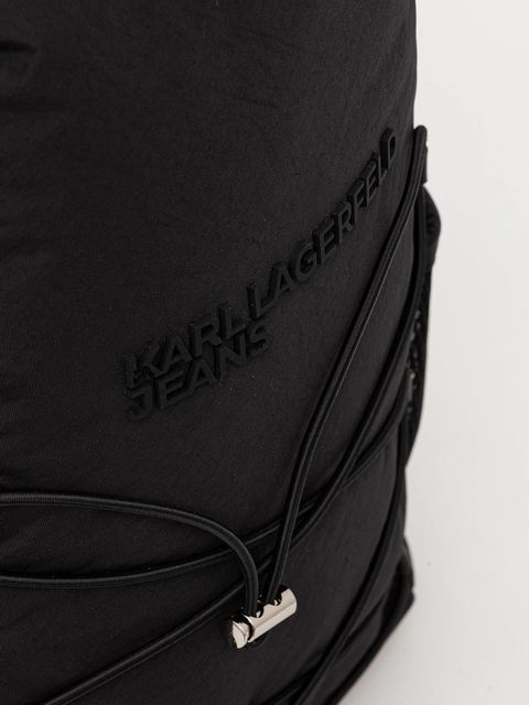 Karl Lagerfeld Jeans plecak kolor czarny duży gładki A4M30172