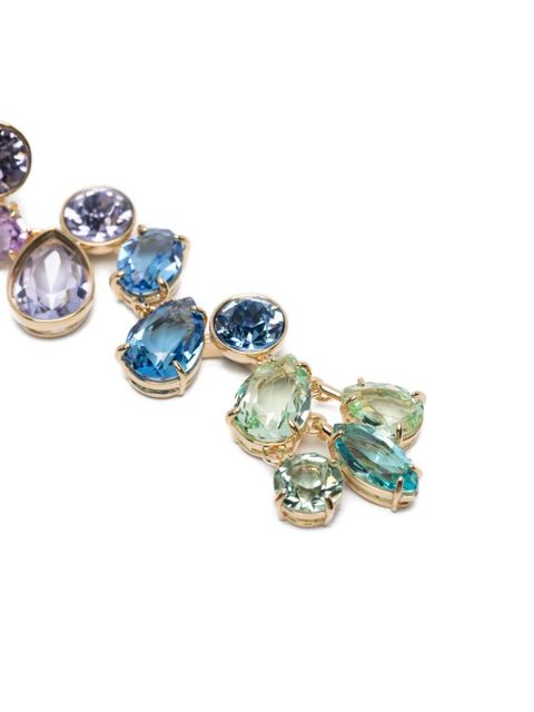 Swarovski Gema drop-effect earrings - Gold