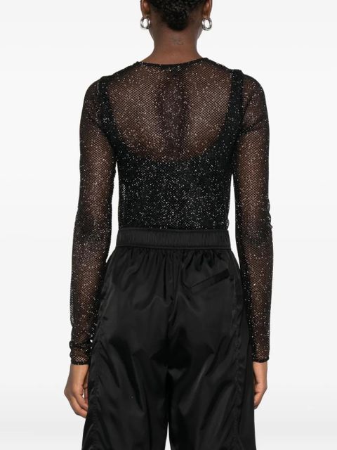 Maje long-sleeve bodysuit - Black