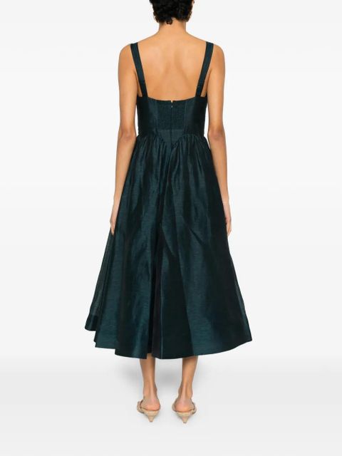 ZIMMERMANN pleated straps dress - Green