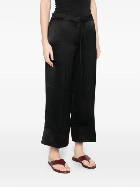 TOTEME drawstring trousers - Black