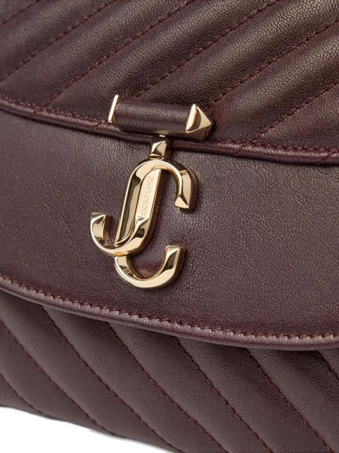 Jimmy Choo Curve quilted shoulder bag - Brown