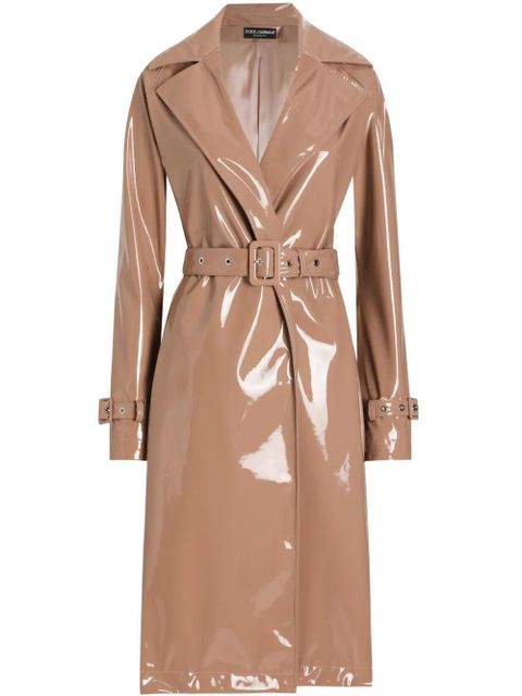 Dolce & Gabbana belted trench coat - Brown - zdjęcie produktu nr 1