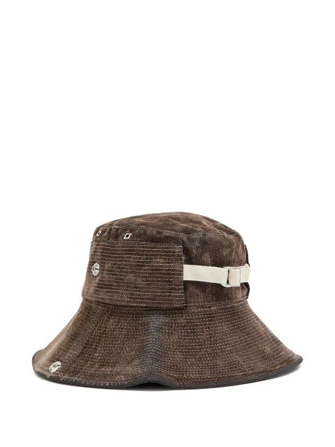 Jacquemus cotton buckle hat - Green