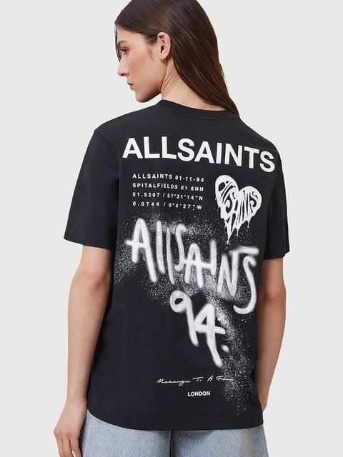 AllSaints t-shirt bawełniany POSTER - zdjęcie produktu nr 1