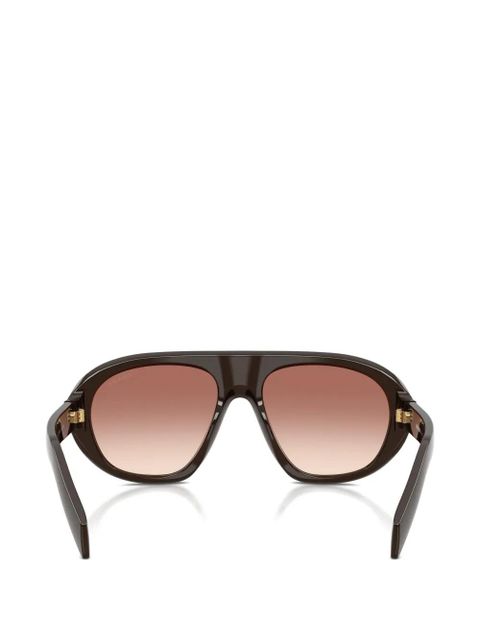 Prada Eyewear logo-detail sunglasses - Brown