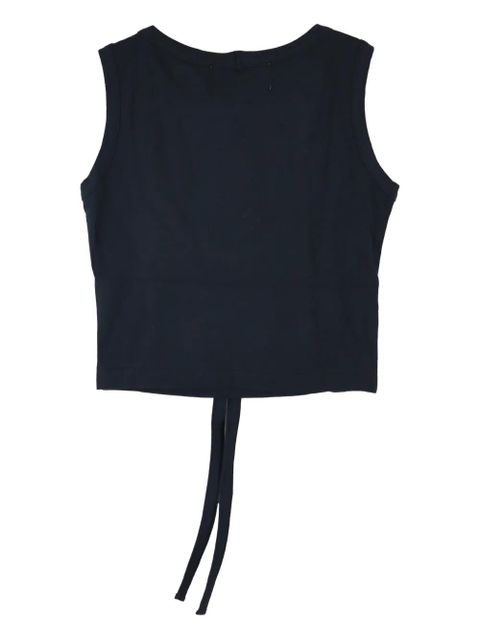 AMBUSH tie-front crop top - Black - zdjęcie produktu nr 2