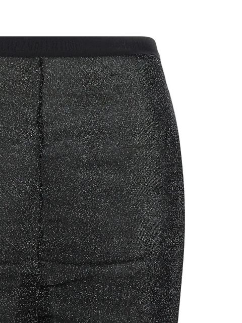 Valentino Garavani lace insert knitted skirt - Black - zdjęcie produktu nr 2