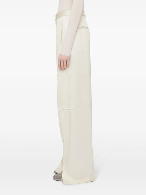 Jil Sander slit detailing tailored trousers - White