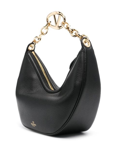 Valentino Garavani small VLogo leather bag - Black
