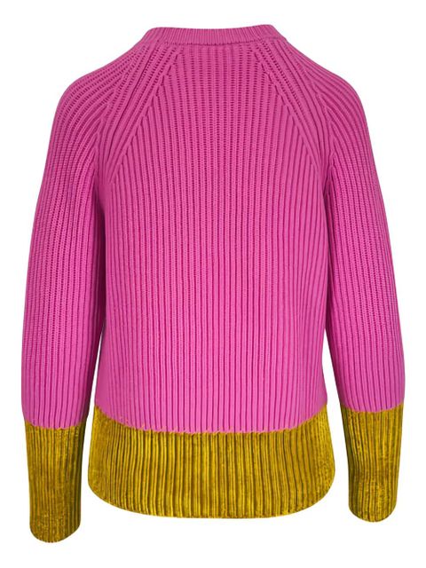 Marni ribbed panelled sweater - Pink