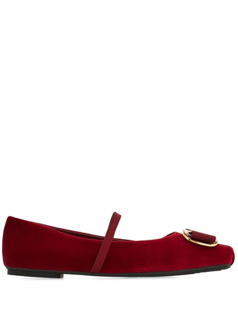 Ferragamo Mary Jane ballerina shoes - Red - zdjęcie produktu nr 1