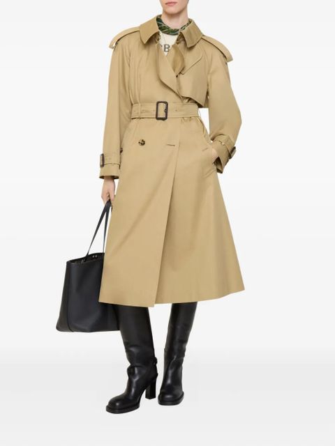 Burberry Fitzrovia double-breasted belted trench coat - Neutrals