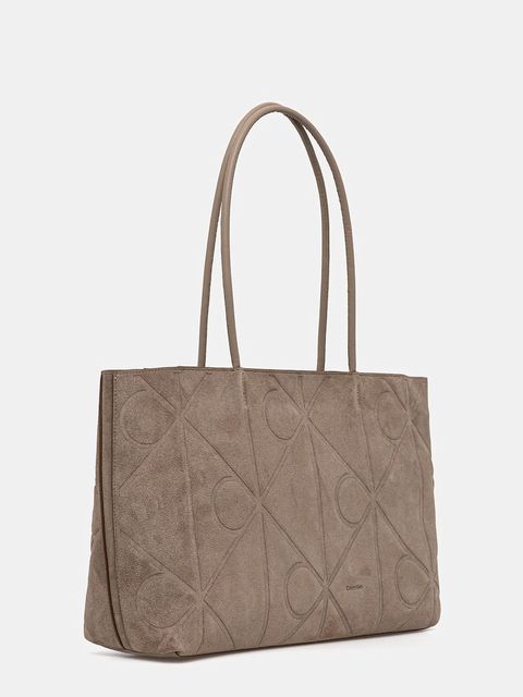 Calvin Klein torebka zamszowa - zdjęcie produktu nr 1