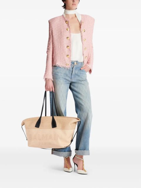 Balmain Track tote bag - Neutrals