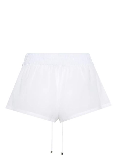 The Attico logo-embroidered cotton shorts - White - zdjęcie produktu nr 2