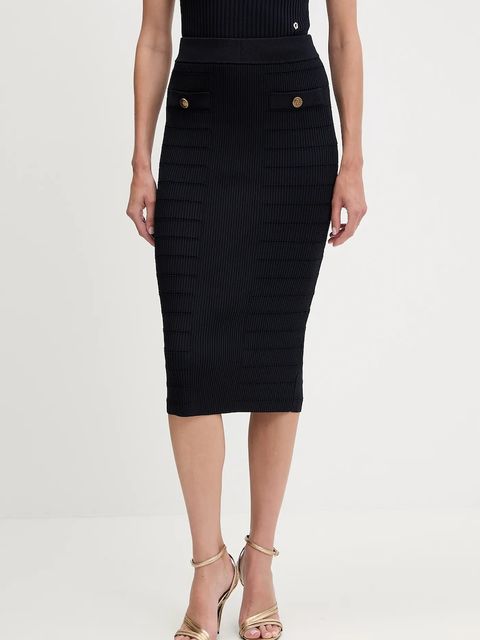 Guess spódnica EVANGELINE kolor granatowy midi ołówkowa W5YD66 Z0130 - zdjęcie produktu nr 1