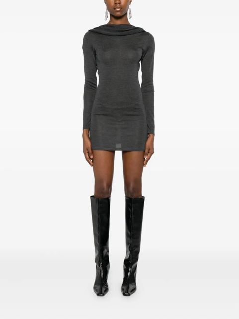 Aya Muse long-sleeve mini dress - Grey - zdjęcie produktu nr 2